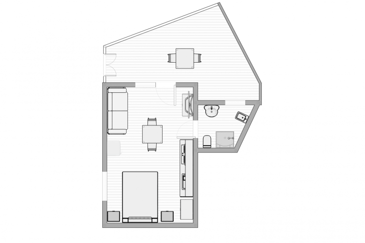 Viale Europa One Room Apartment