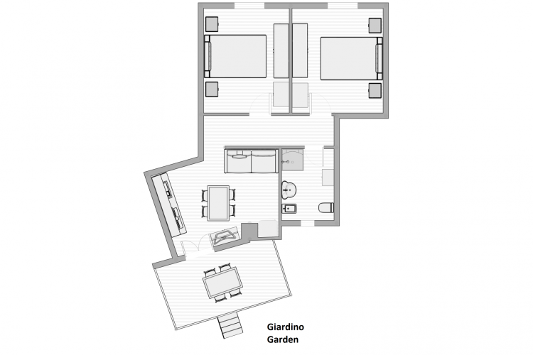 Viale Europa Three Room Apartment